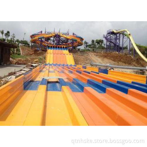 8 Lines Fiberglass Water Slide Super Octopus Spiral Racer W